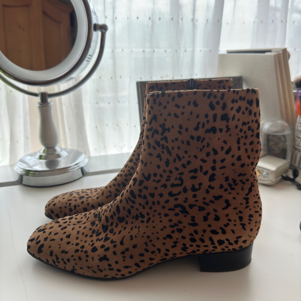 Rag & Bone Aslen Leopard Print Suede Boots - image 2